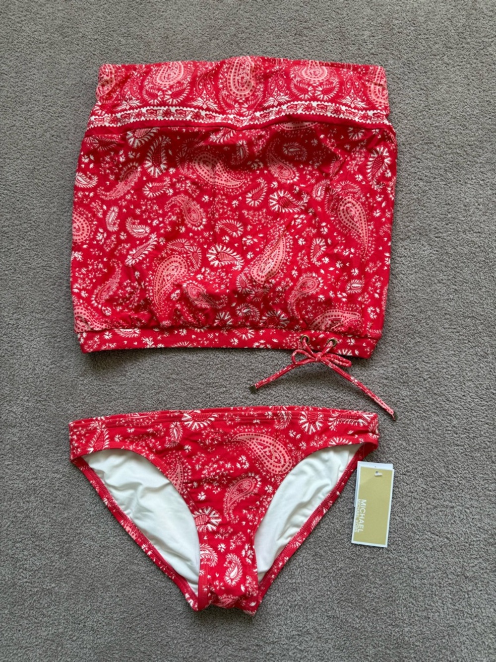 MICHAEL Michael Kors - Hipster Bottom & Blouson Hem Top - PAISLEY GERANIUM